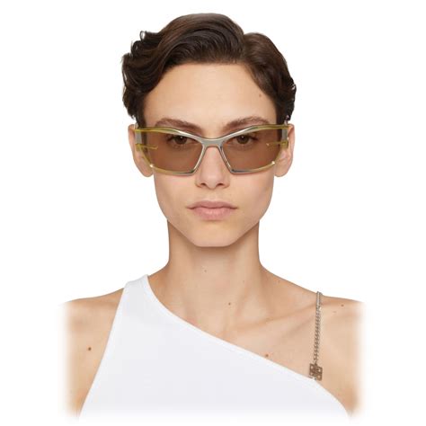 givenchy yellow sun|Giv Cut unisex sunglasses in metal .